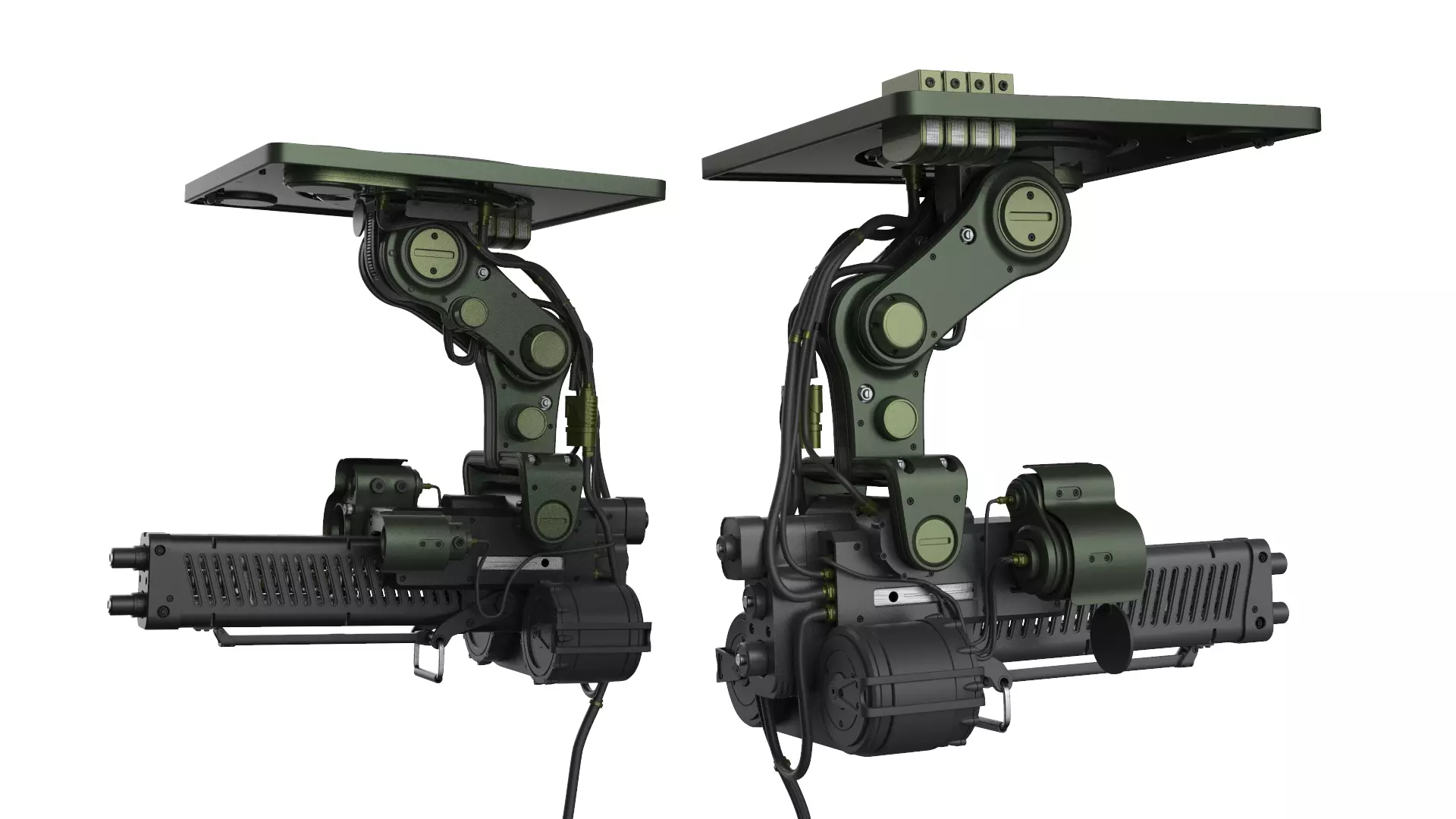 Sci-Fi Security wepon - Turret 3D model