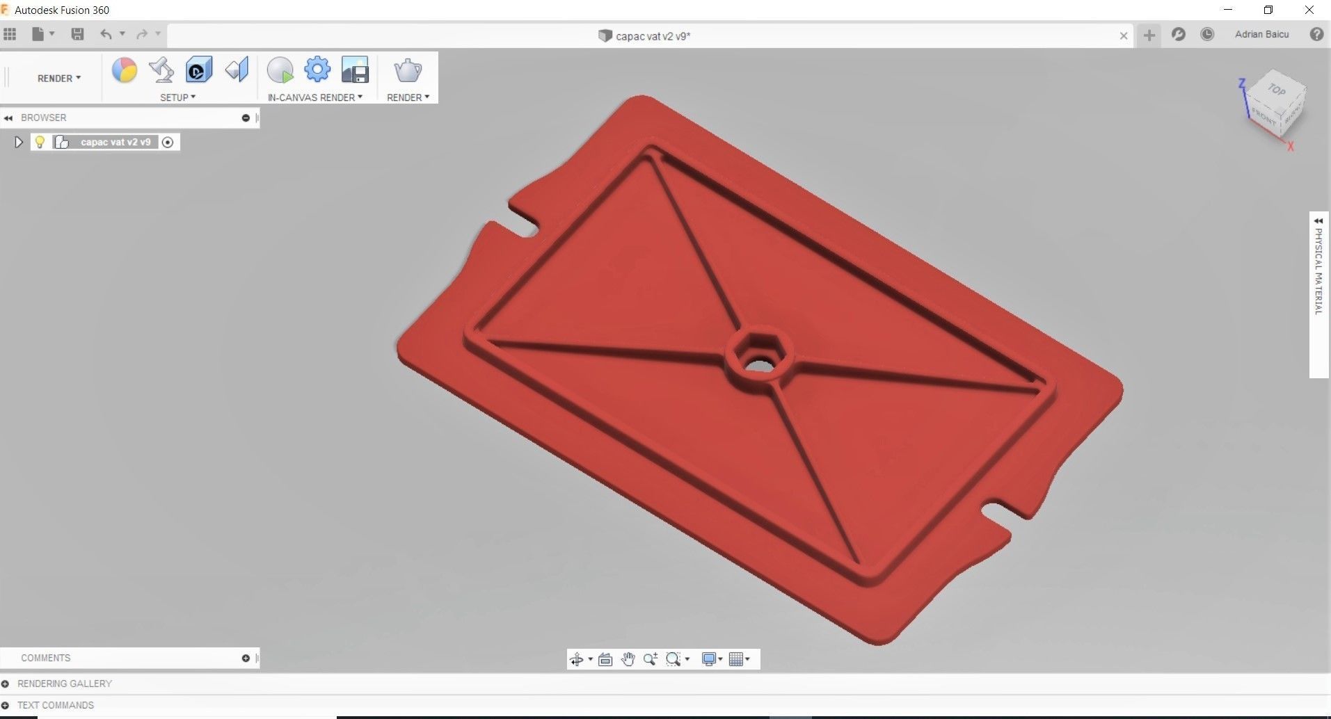 Vat cover for Resin LCD UV Flyingbear Shine 3D printer 3D print model_1