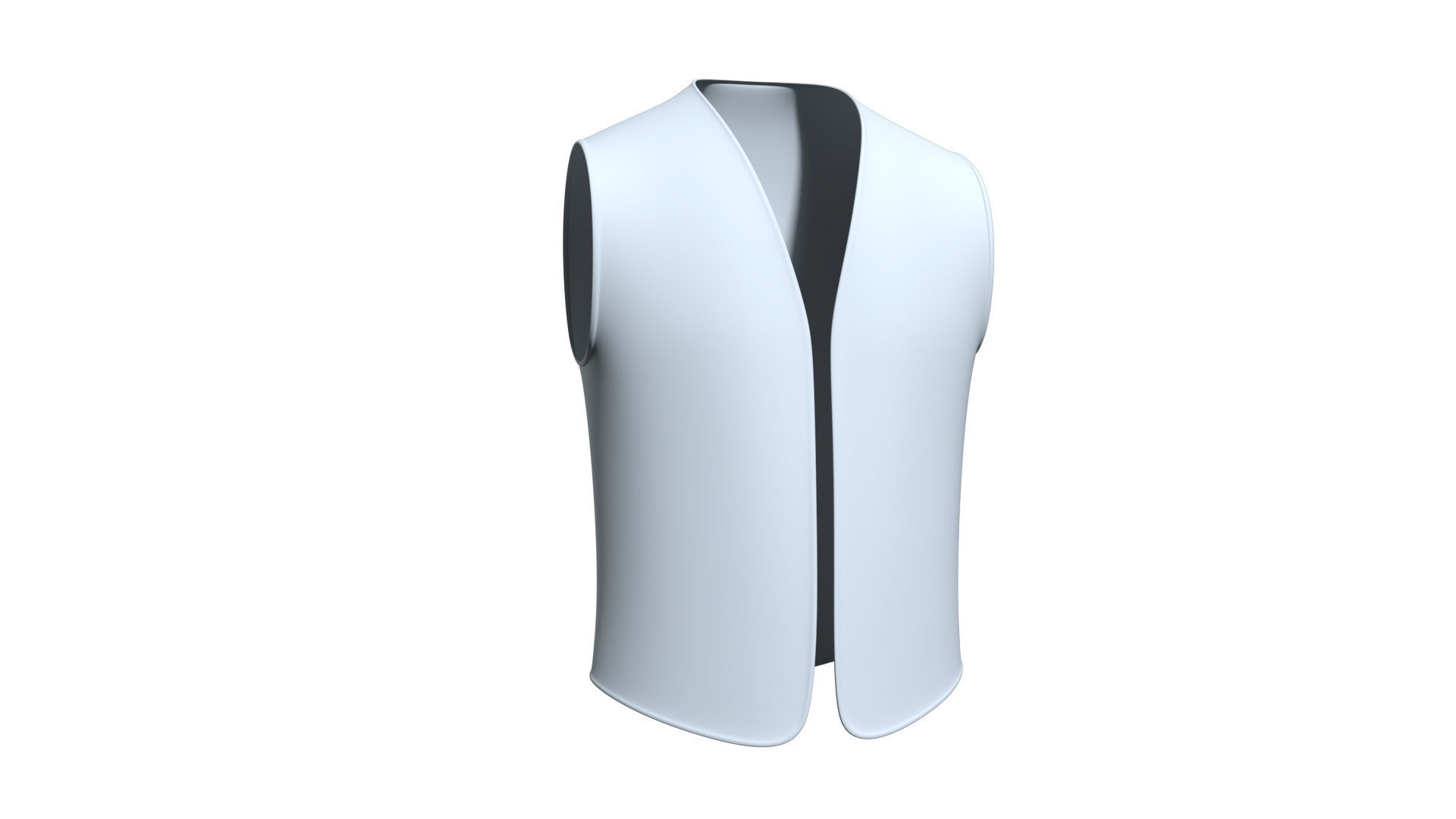 3D Model Worker Vest  Low-poly 3D model_7