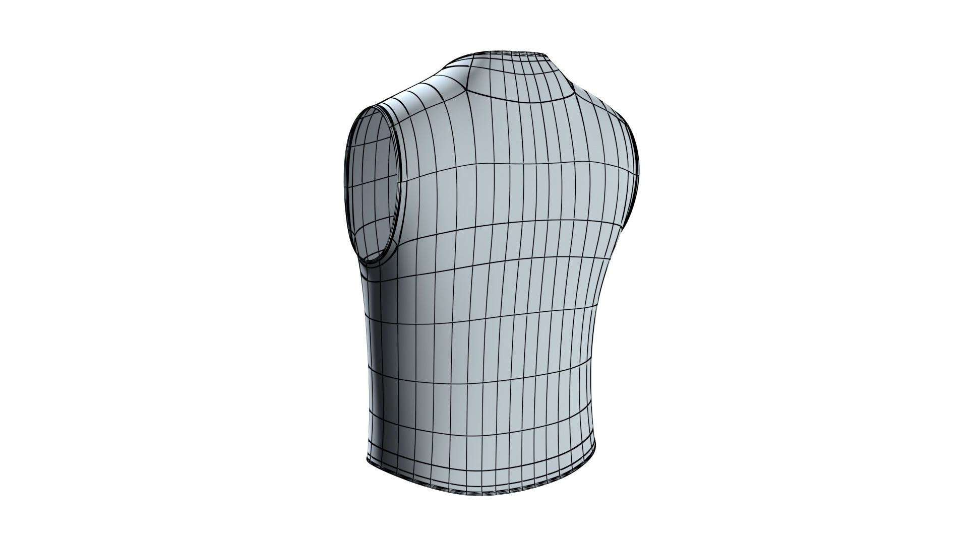 3D Model Worker Vest  Low-poly 3D model_9