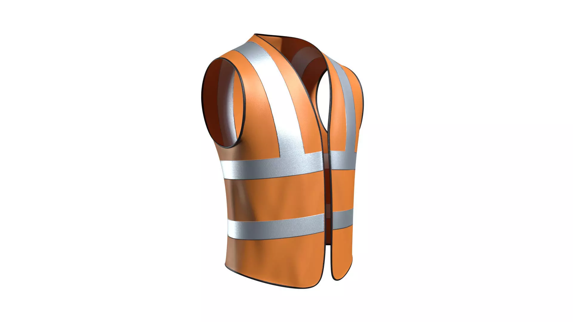 3D Model Worker Vest  Low-poly 3D model_0
