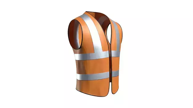 3D Model Worker Vest 