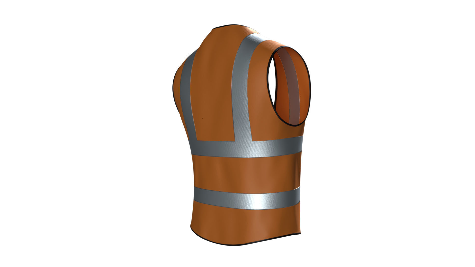 3D Model Worker Vest  Low-poly 3D model_1