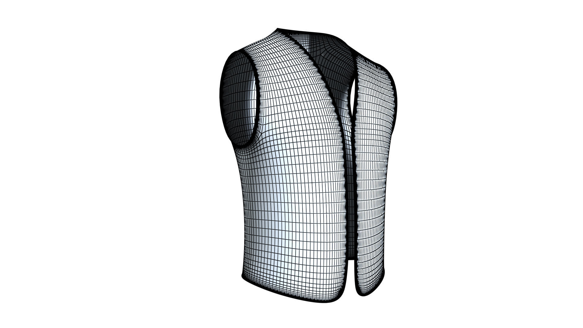 3D Model Worker Vest  Low-poly 3D model_11