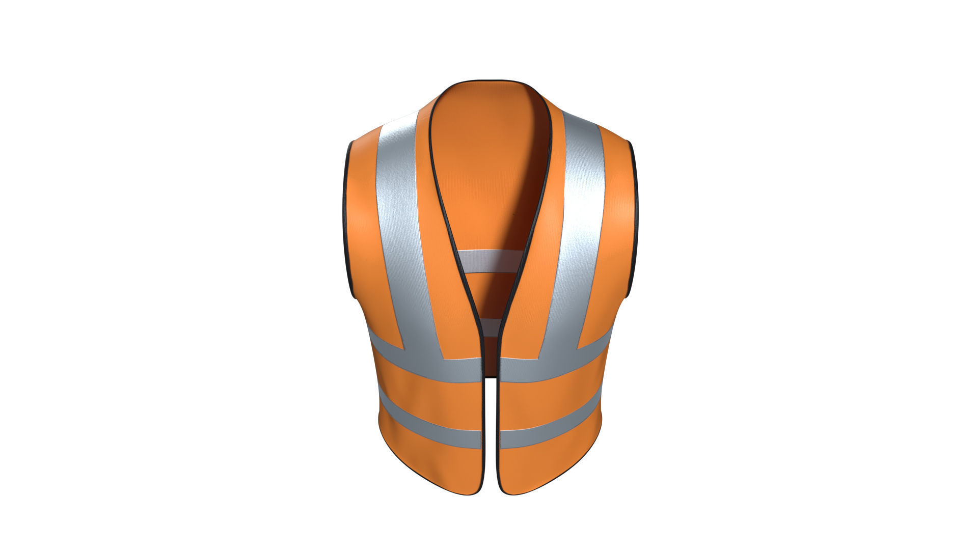 3D Model Worker Vest  Low-poly 3D model_5