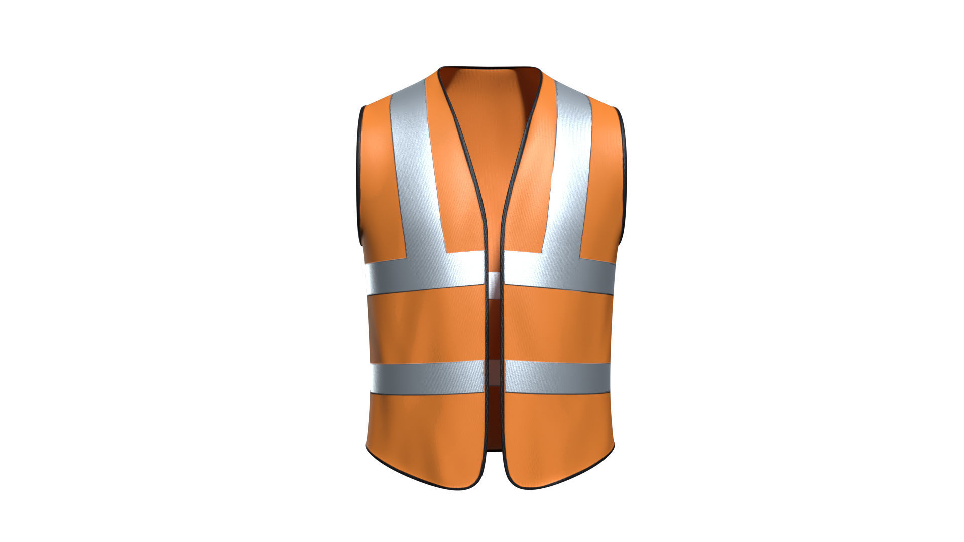 3D Model Worker Vest  Low-poly 3D model_6