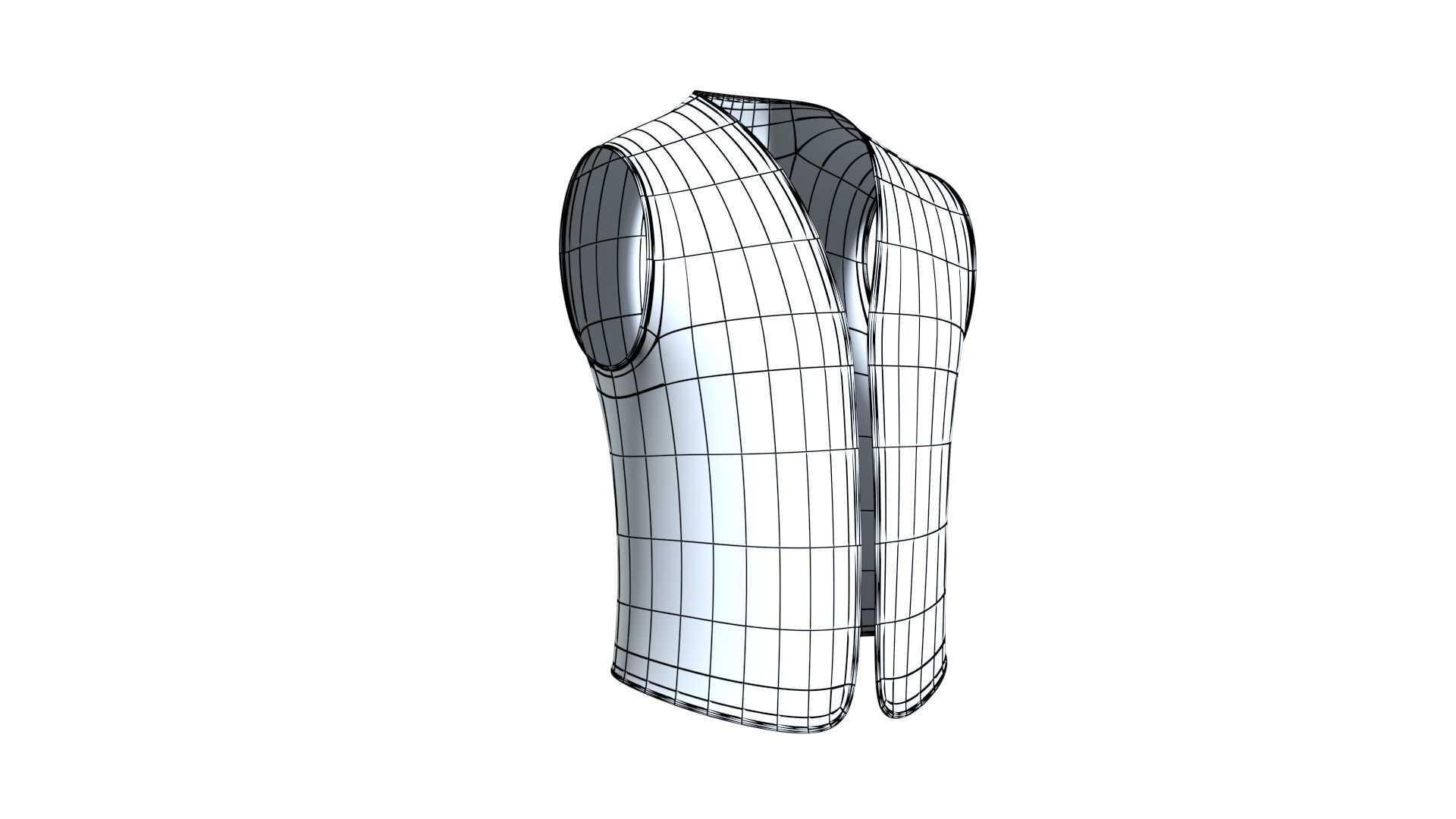 3D Model Worker Vest  Low-poly 3D model_8