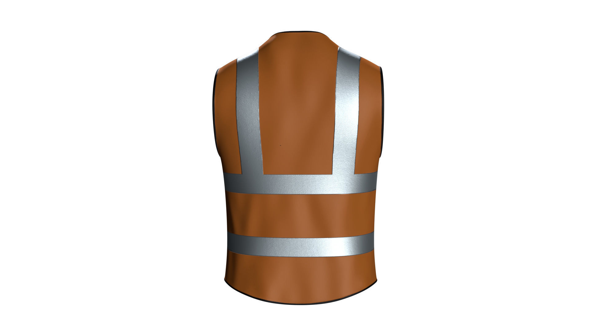 3D Model Worker Vest  Low-poly 3D model_3