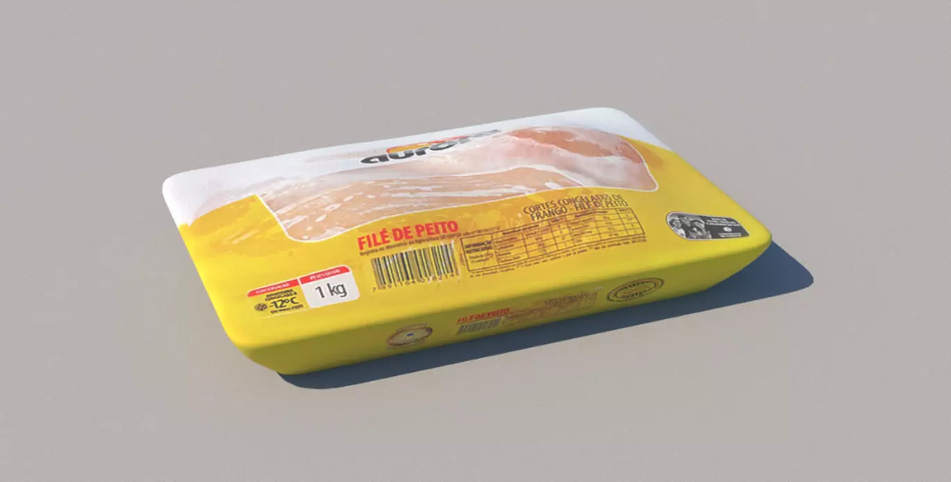 Frozen Chicken Fillet 3D model