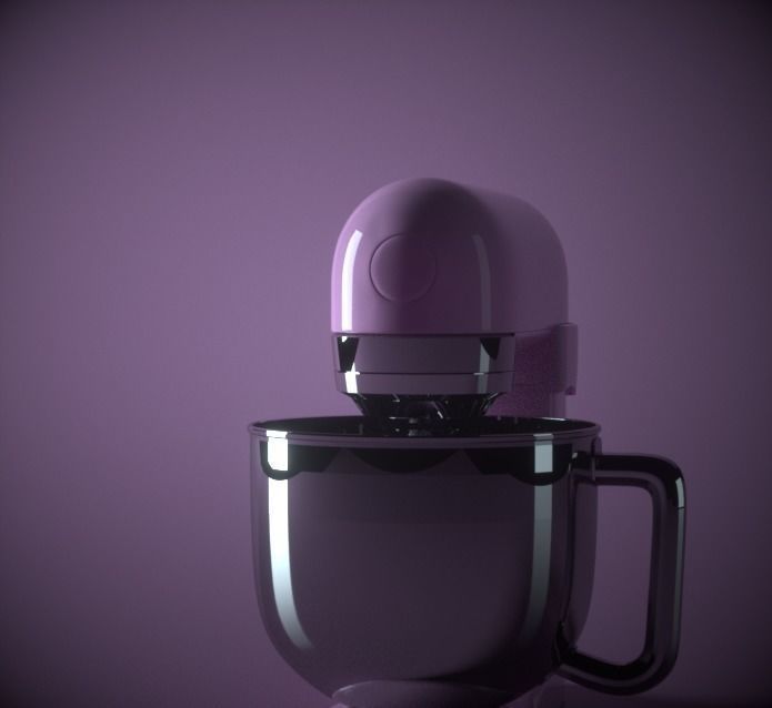 Kettle and Mixer 3D model_10