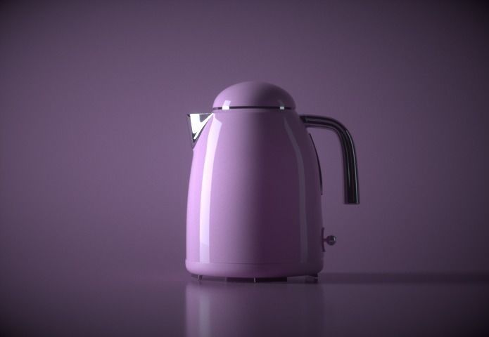 Kettle and Mixer 3D model_3