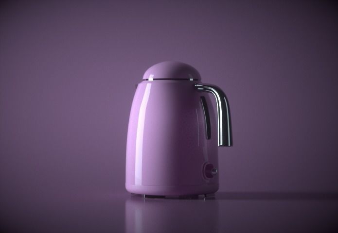 Kettle and Mixer 3D model_4