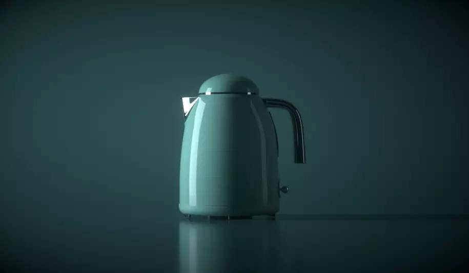 Kettle and Mixer 3D model_0