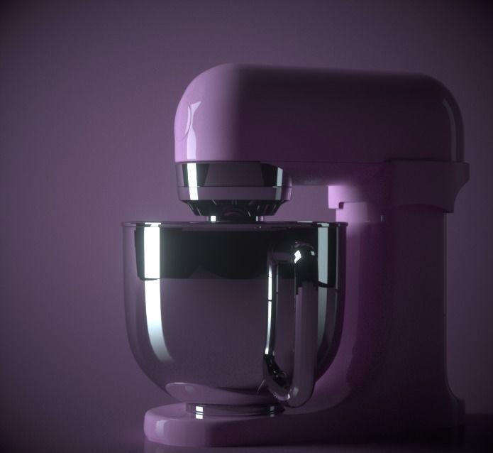 Kettle and Mixer 3D model_8