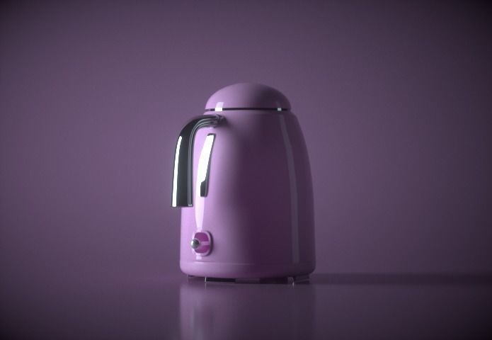 Kettle and Mixer 3D model_5