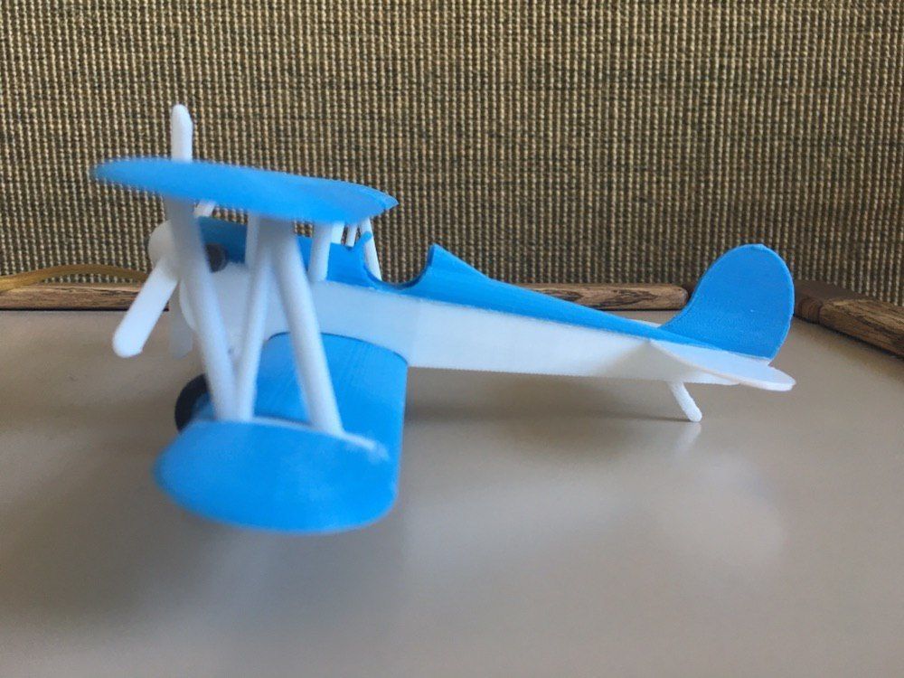Modular Toy Biplane 3D print model_1