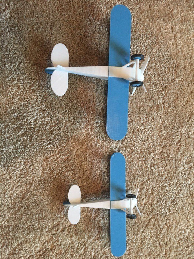 Modular Toy Biplane 3D print model_3