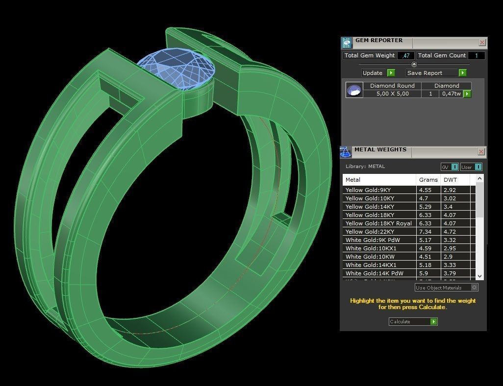 Ring model 378 3D model_3