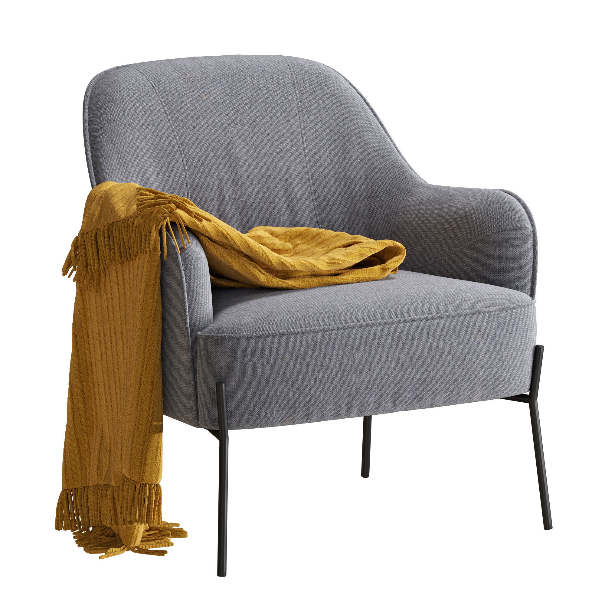 Jysk Pomose chair 3D model CGTrader