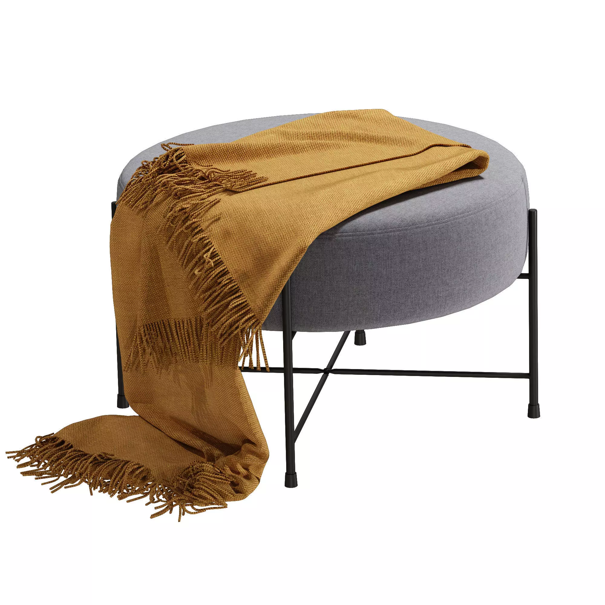 Pouf jysk padborg 3D model_0