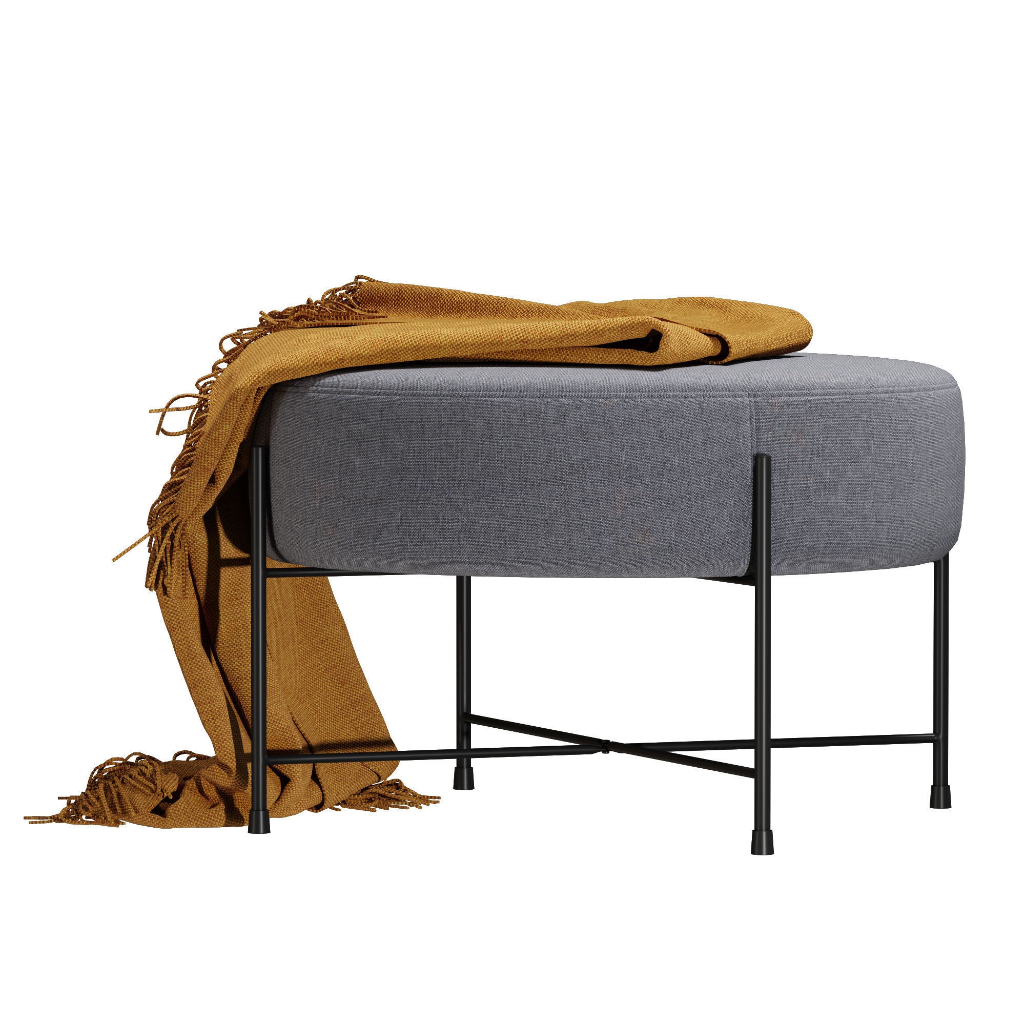 Pouf jysk padborg 3D model_2