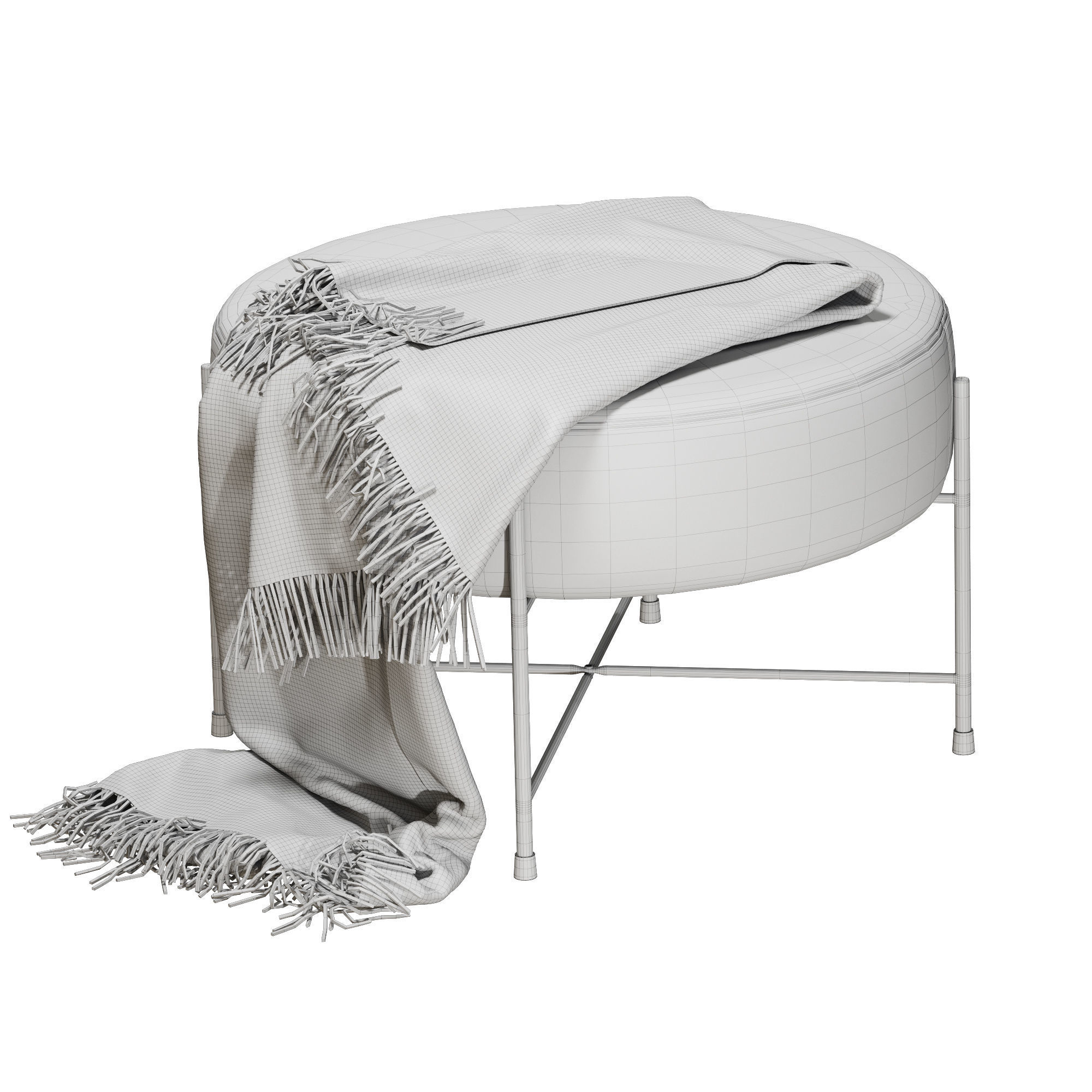 Pouf jysk padborg 3D model_6