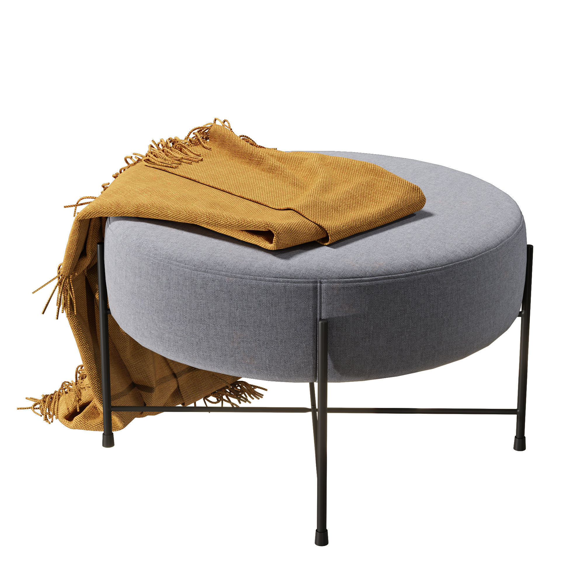 Pouf jysk padborg 3D model_3