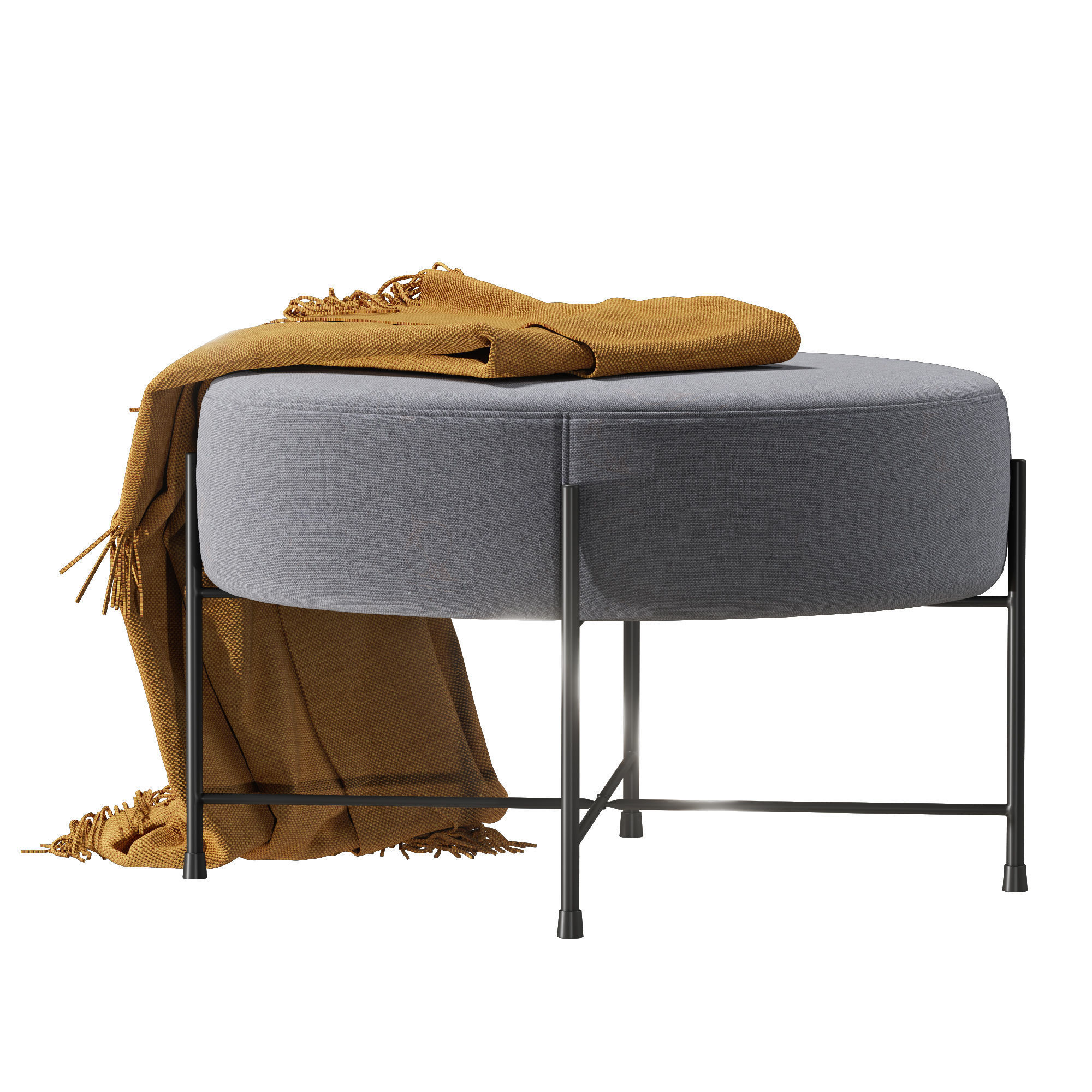 Pouf jysk padborg 3D model_5