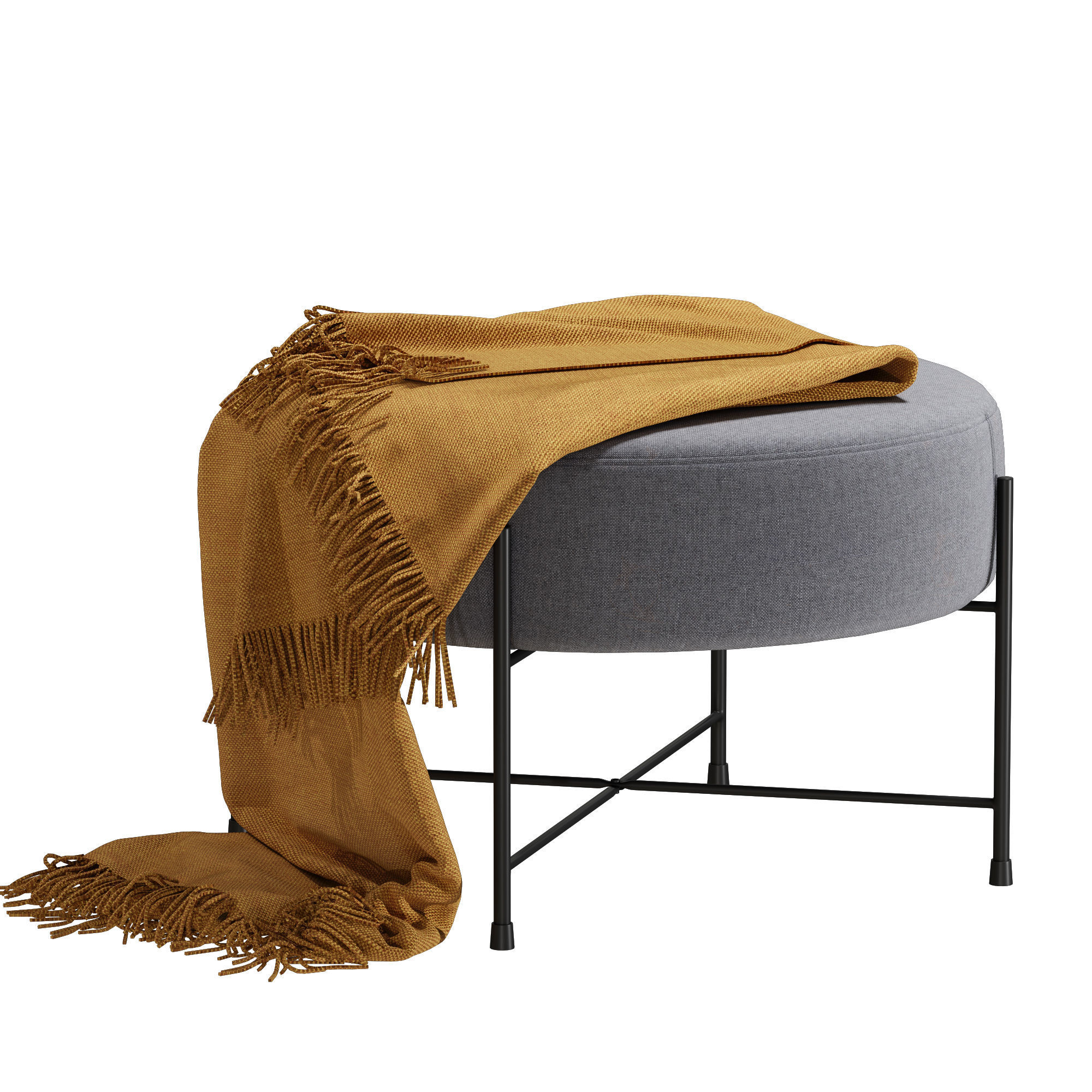 Pouf jysk padborg 3D model_1