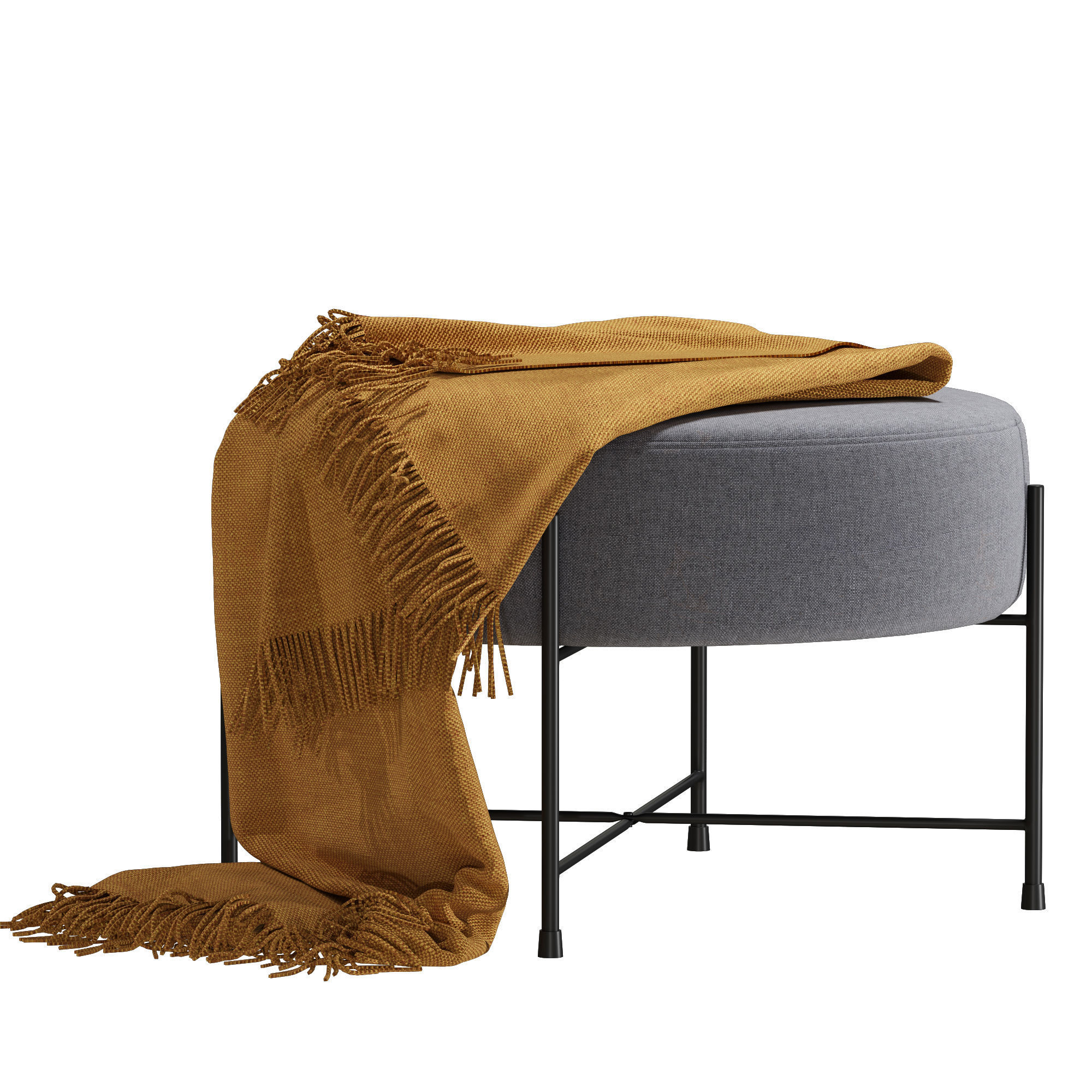 Pouf jysk padborg 3D model_4