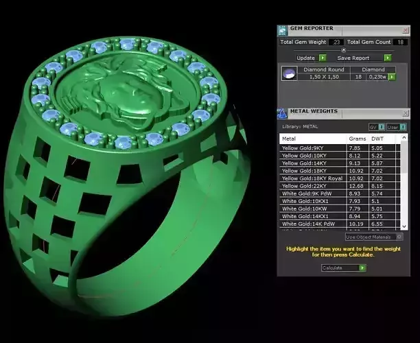 Ring model 387 3D model