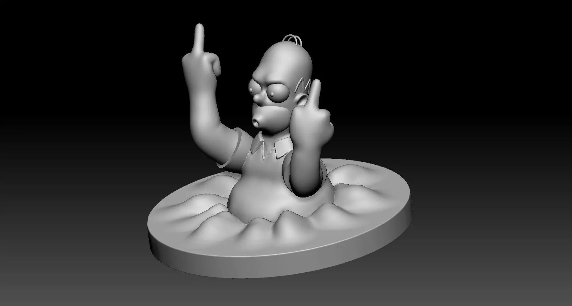 homer simpson Free 3D print model