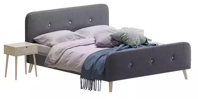 Jysk Kongberg bed 3D model