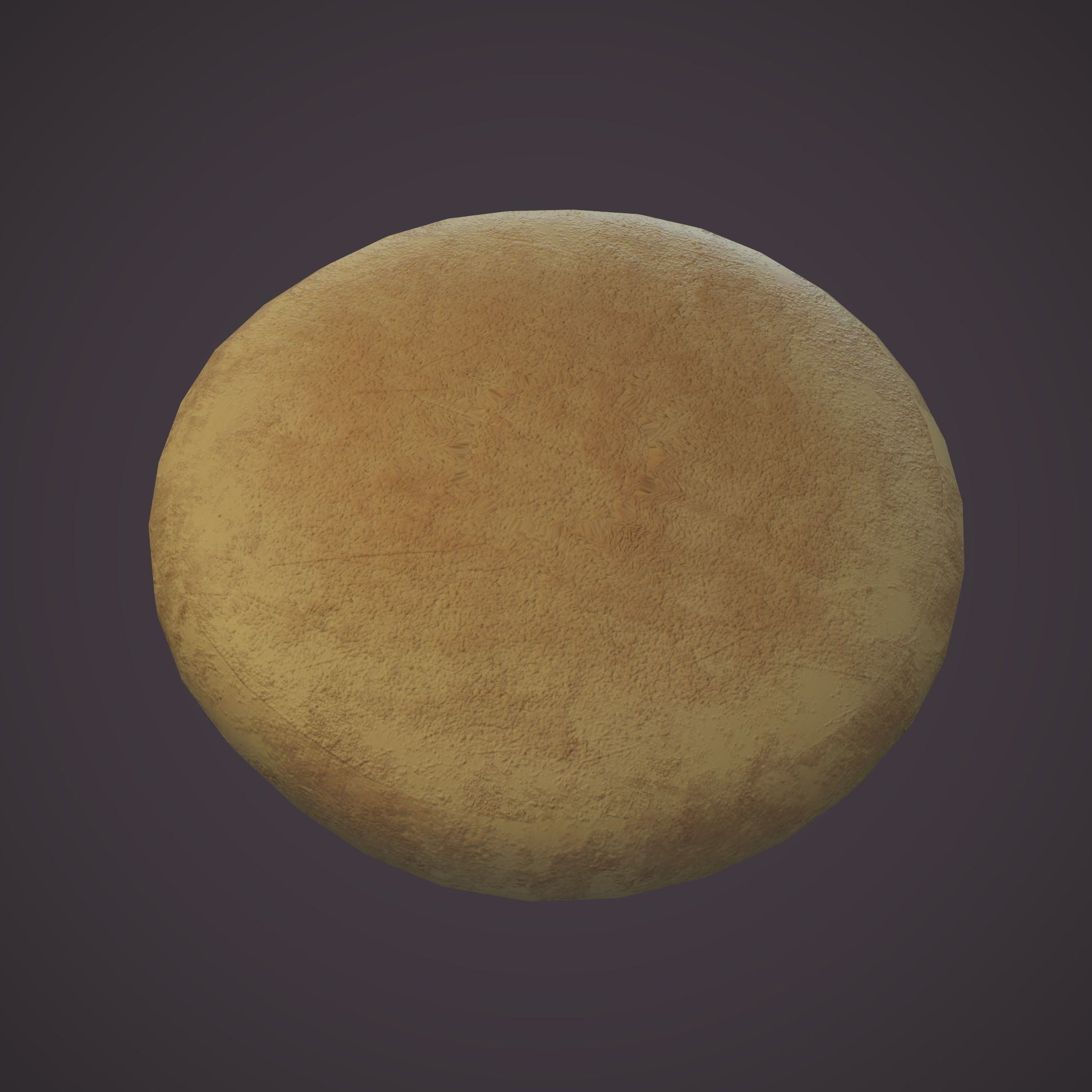 Medieval Meat Pie Low-poly 3D model_19