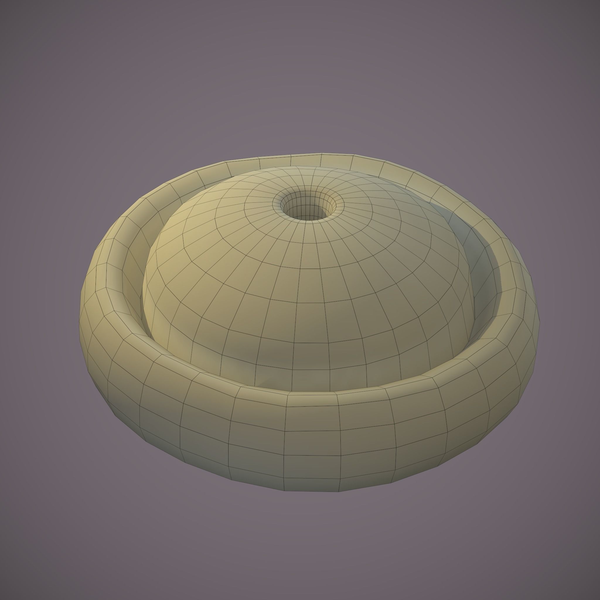 Medieval Meat Pie Low-poly 3D model_20