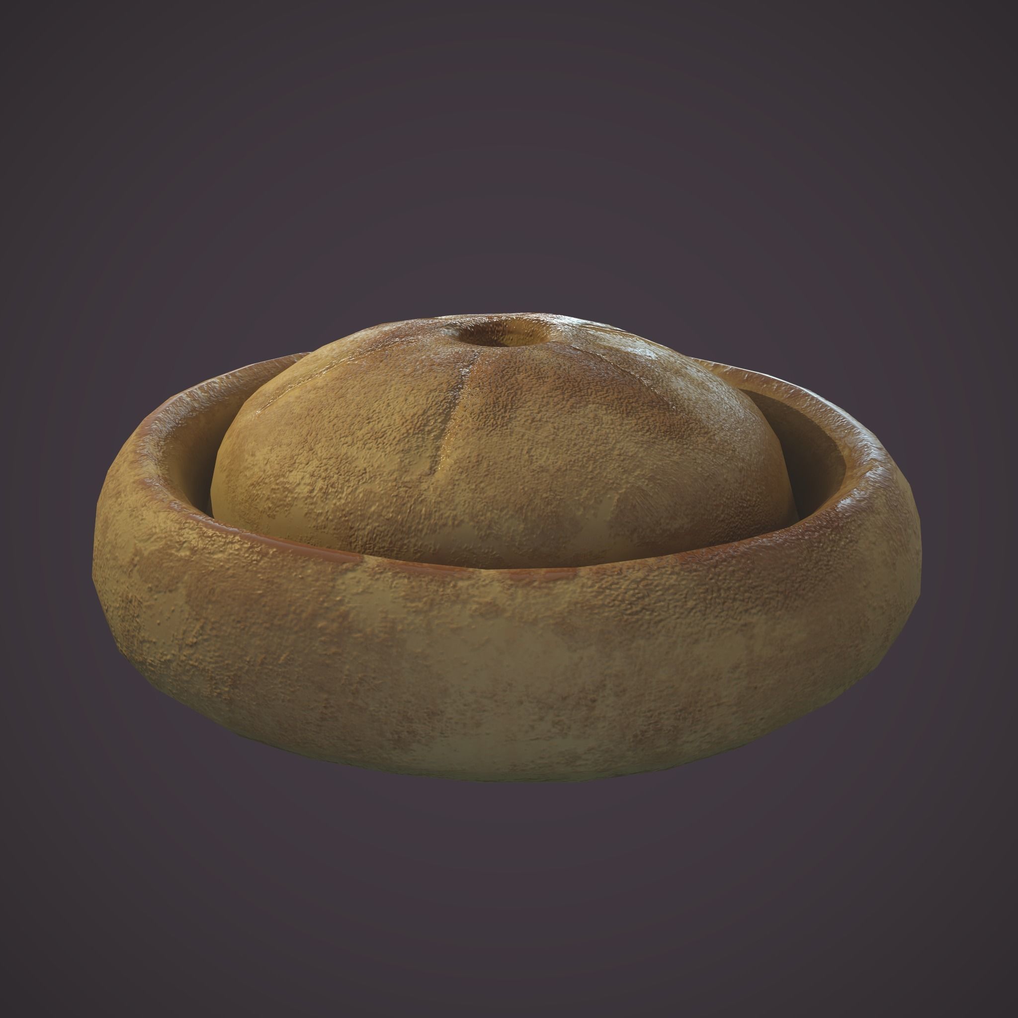 Medieval Meat Pie Low-poly 3D model_17