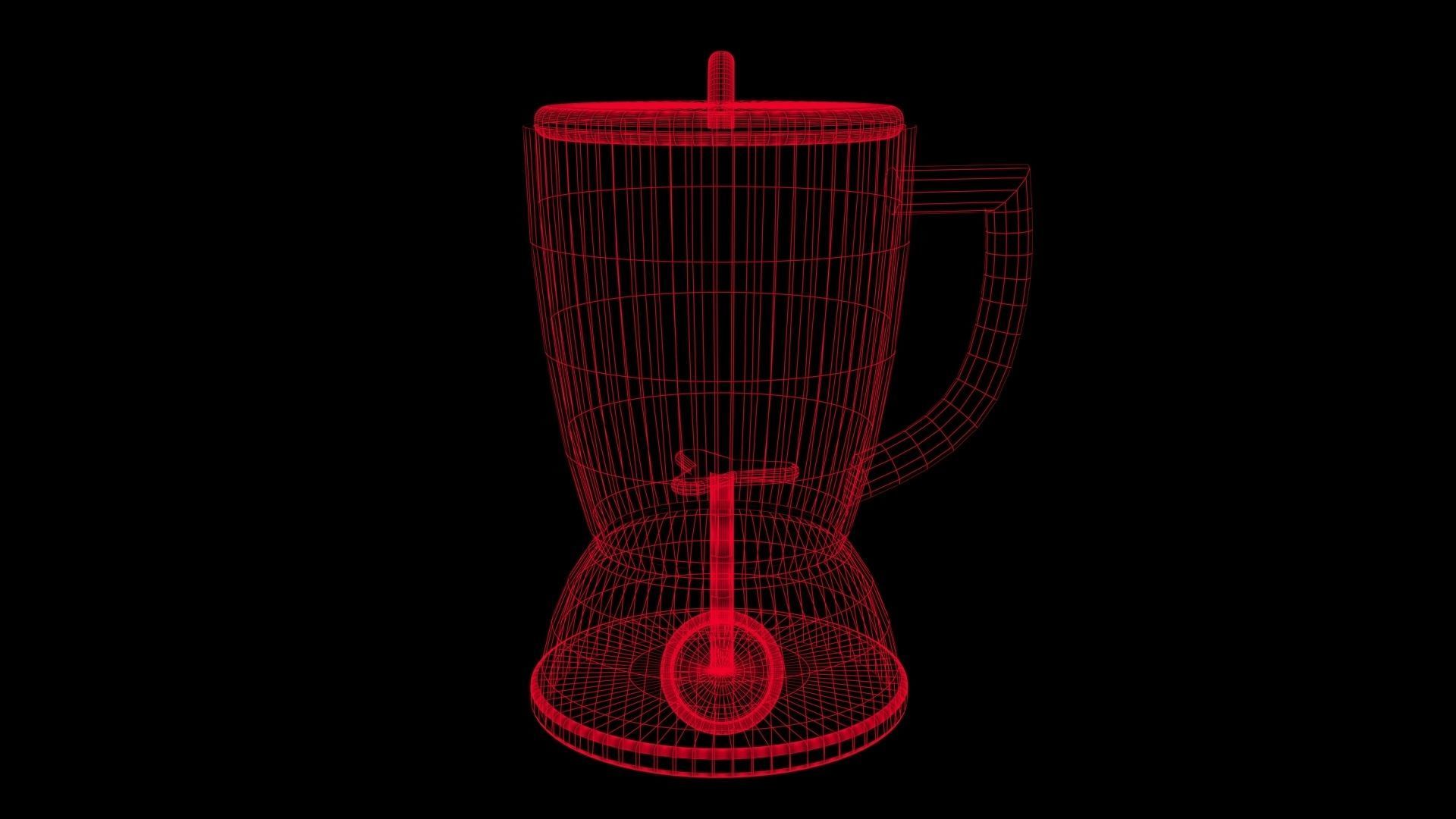 Toy Blender Juicer Low-poly 3D model_4