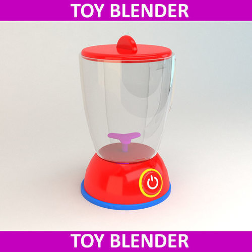 Toy Blender Juicer Low-poly 3D model