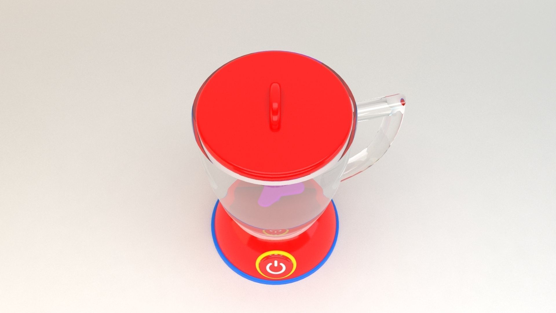 Toy Blender Juicer Low-poly 3D model_3