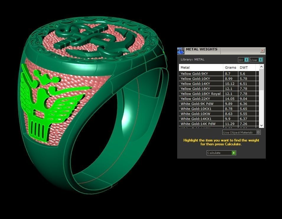 Ring model 393 3D model_3