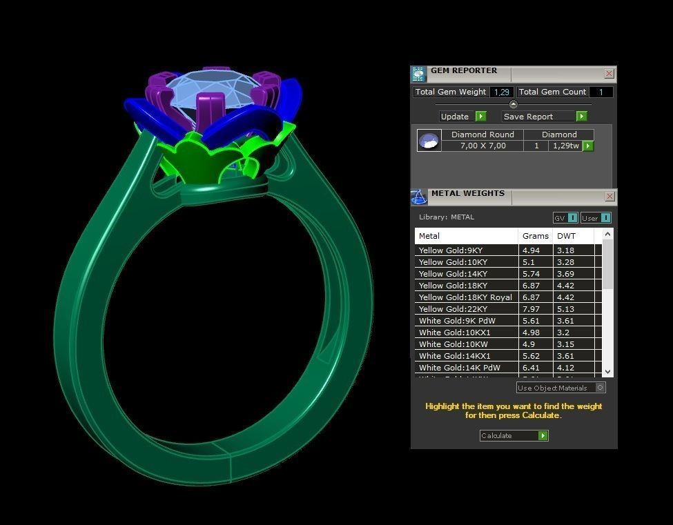 Ring model 396 3D model_3