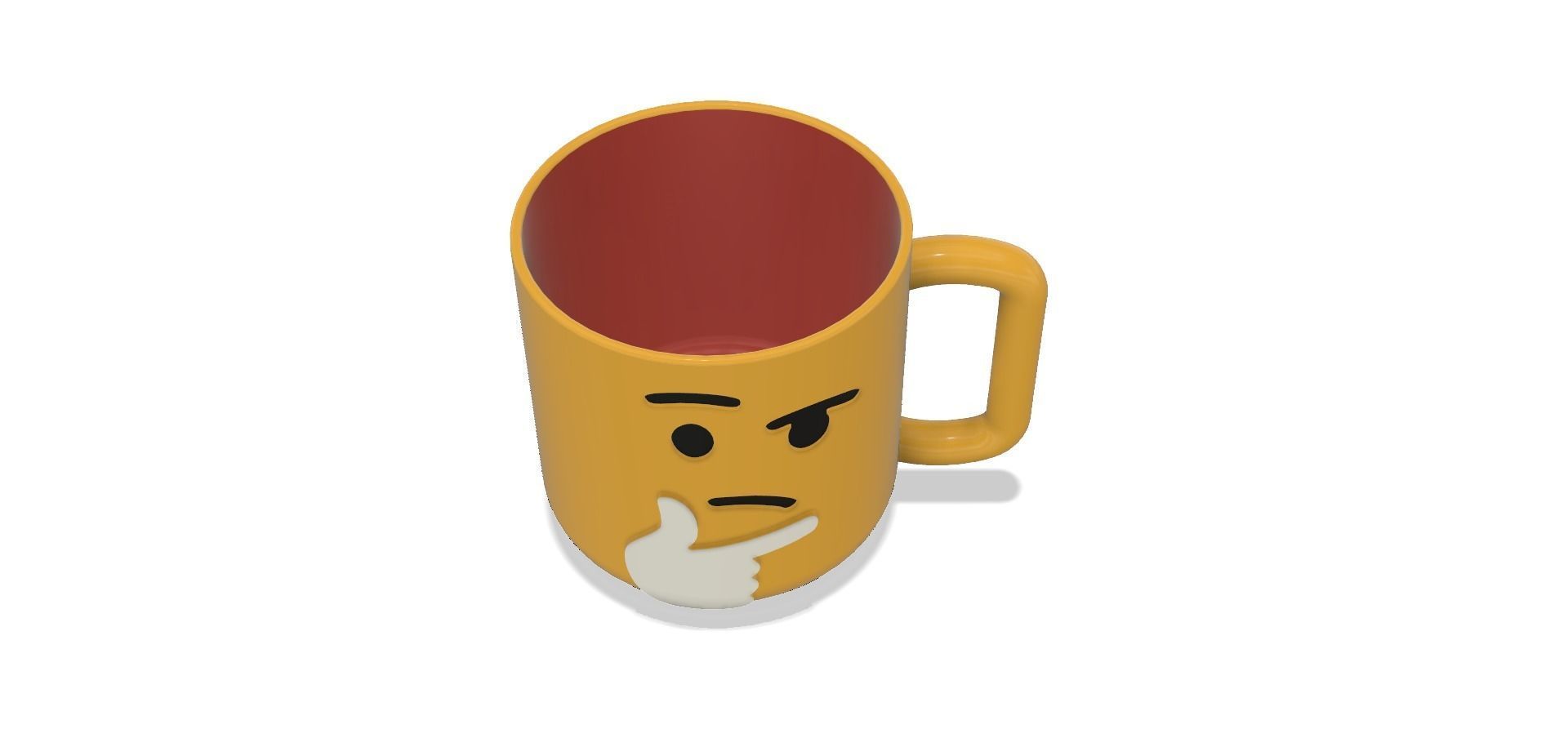 Cup Thinking 3D print model_3