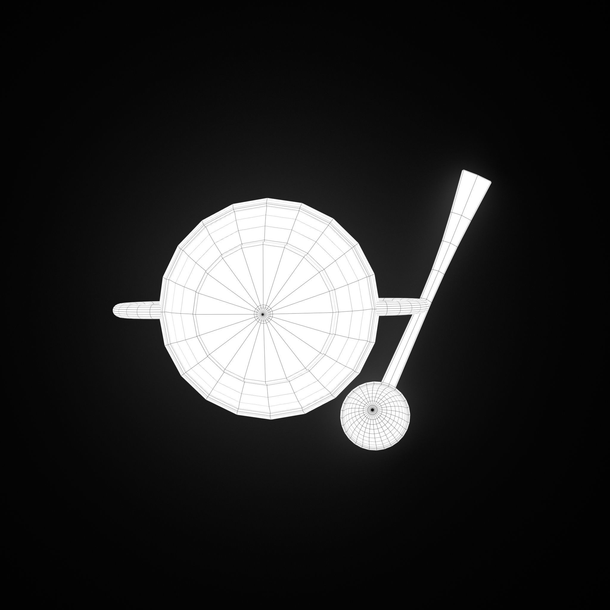 Medieval Tavern Soup pot and Spoon Free low-poly 3D model_41