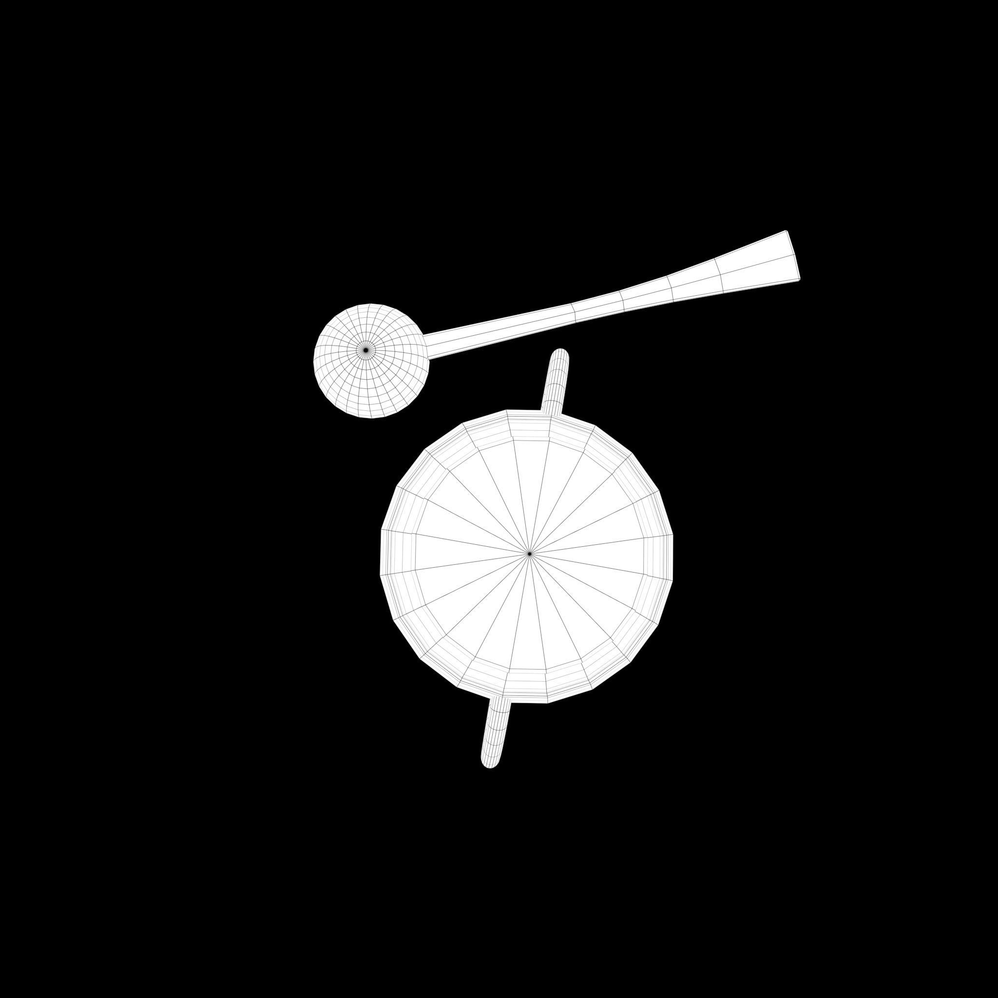 Medieval Tavern Soup pot and Spoon Free low-poly 3D model_38