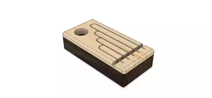 Wood Music Box 3D print model