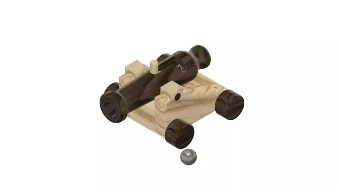 Wood Cannon Toy