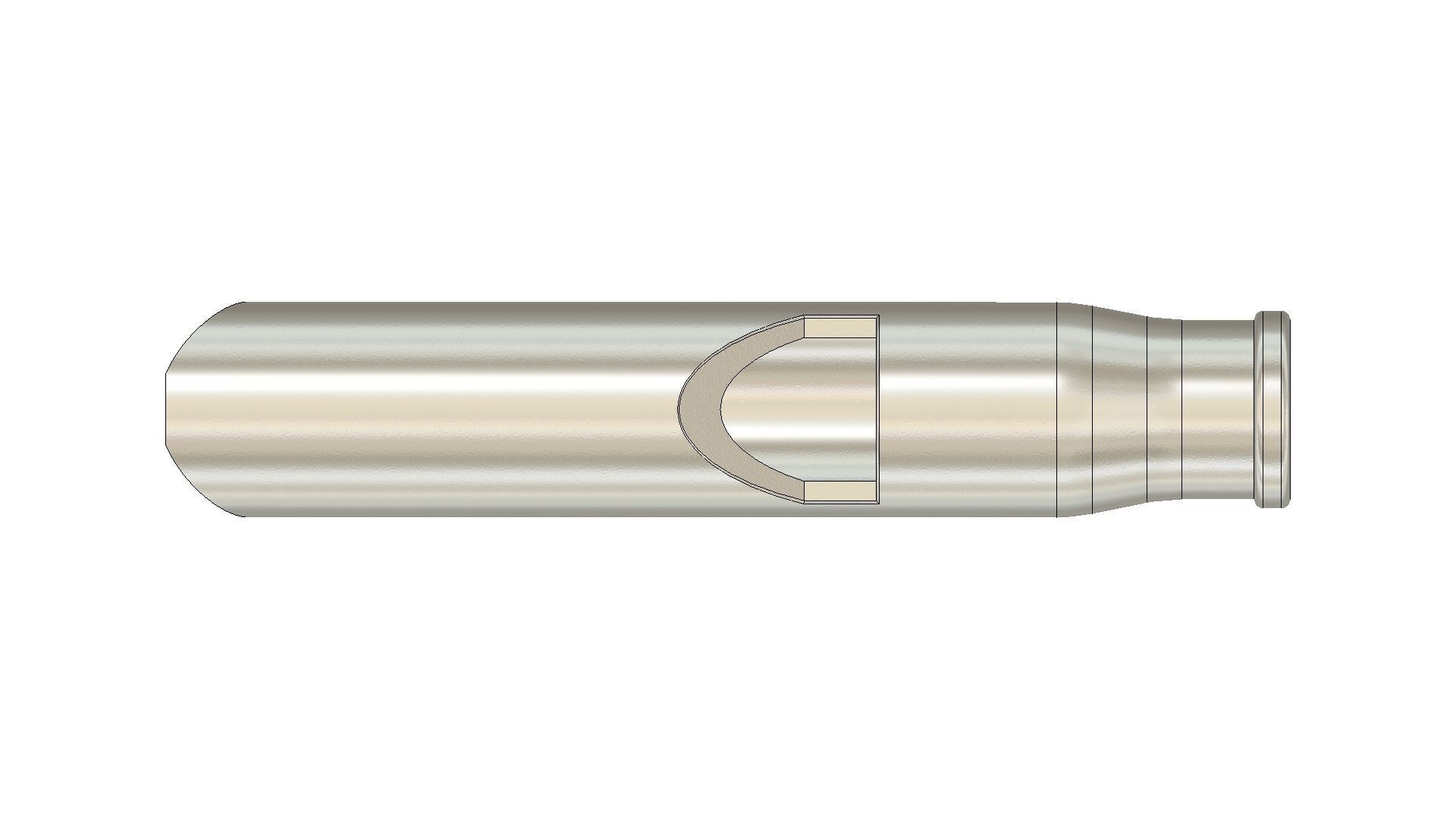 Whistle keychain 3D print model_2