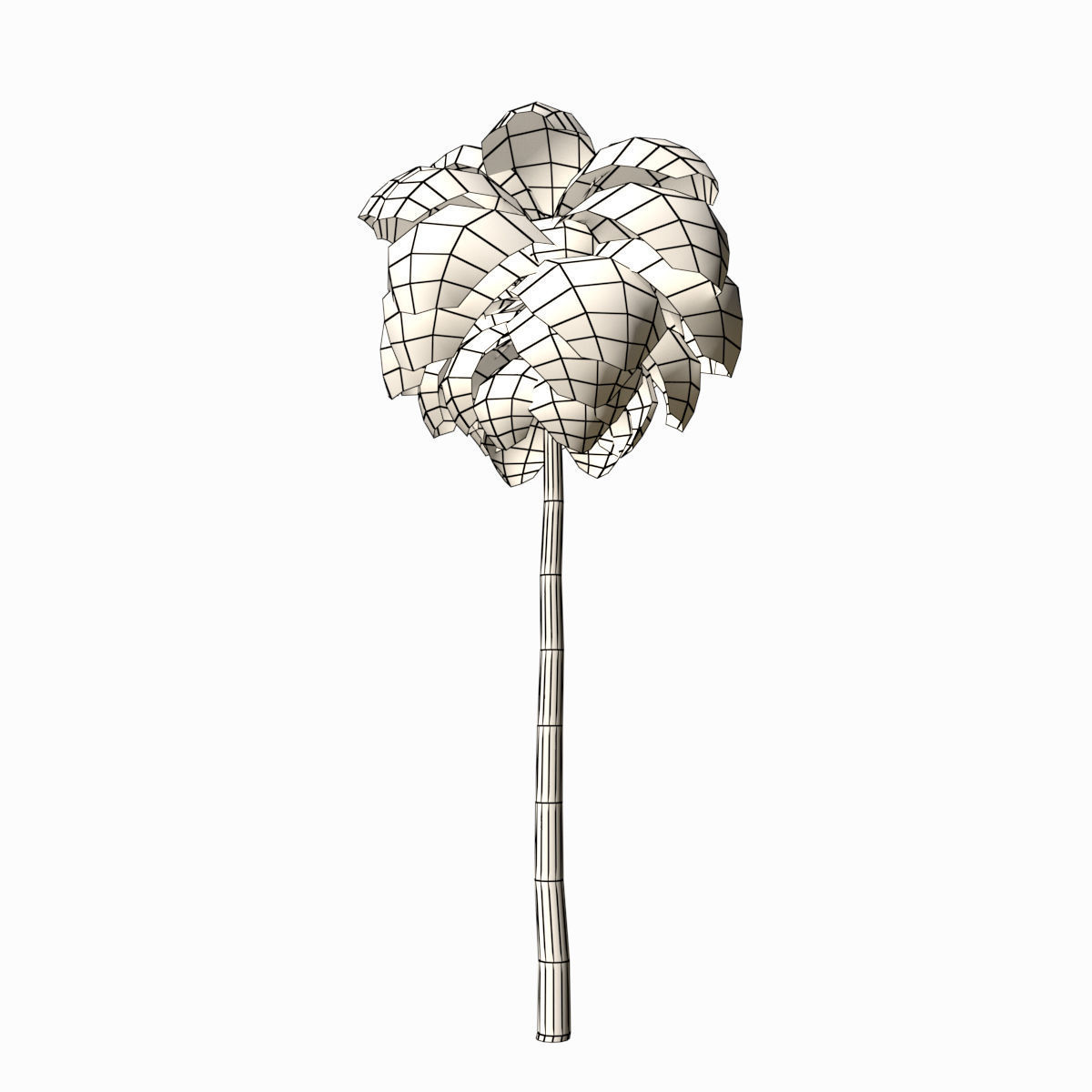 Palm Tree 03 Low Poly Low-poly 3D model_6