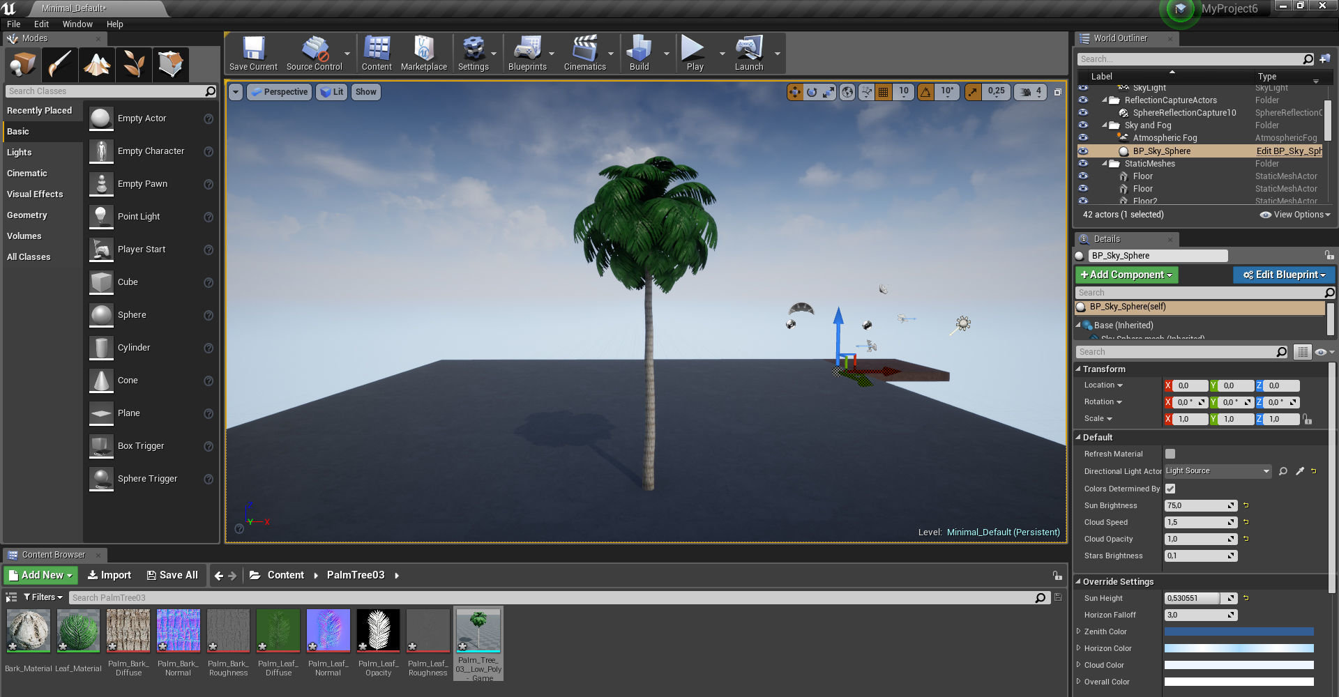 Palm Tree 03 Low Poly Low-poly 3D model_5