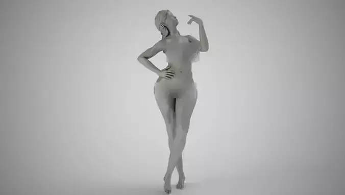 Thinking Woman 3D print model
